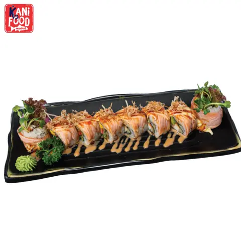 Hình ảnh Roll cá hồi khè lửa