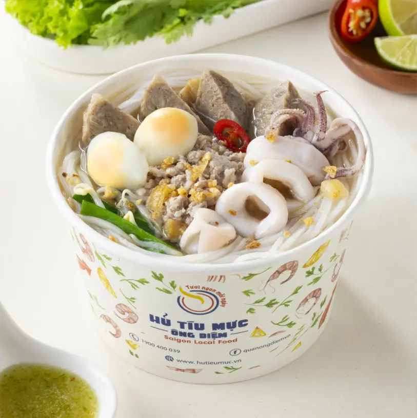 Hình ảnh Hủ tiếu mực bò viên