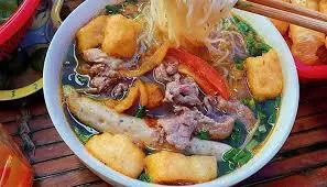 Hình ảnh Bún riêu giò và tóp mỡ