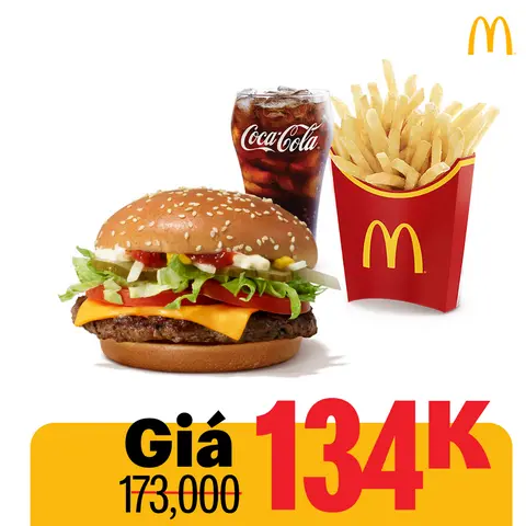 Hình ảnh Phần ăn burger bò hoàng gia đặc biệt