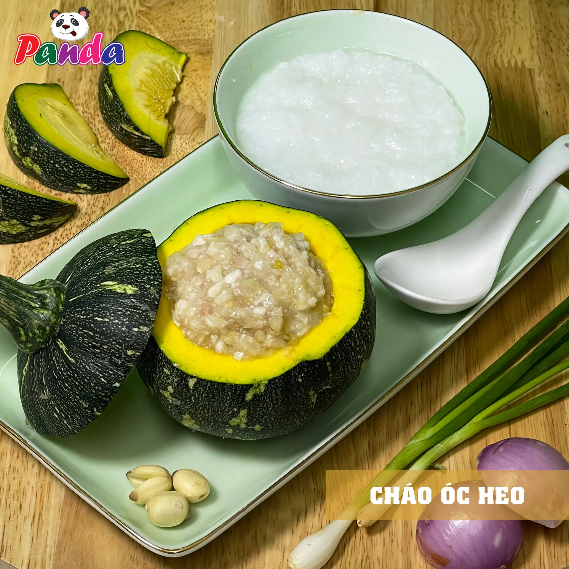 Hình ảnh Cháo óc heo phô mai hạt sen