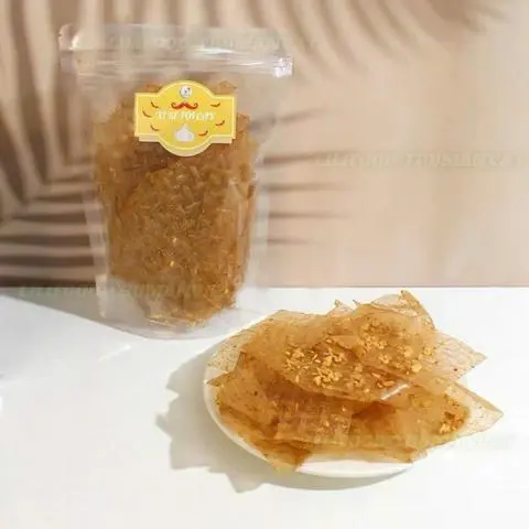 Hình ảnh Bánh Tráng Muối Tỏi Cay 100GR