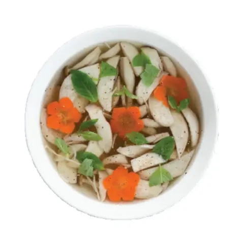 Hình ảnh Canh nấm lá é