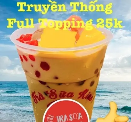 Hình ảnh Trà sữa truyền thống full topping