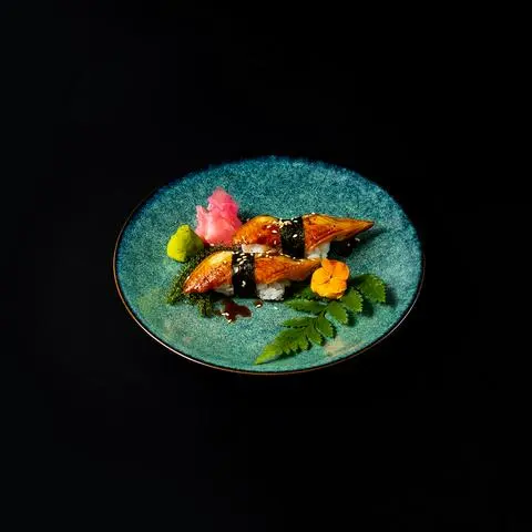 Hình ảnh Cơm nắm lươn nhật nướng - roasted eel nigiri - ni13