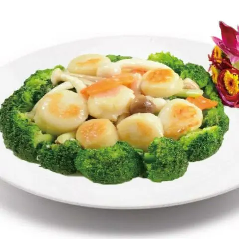 Hình ảnh Sò điệp bông cải xanh xào xo