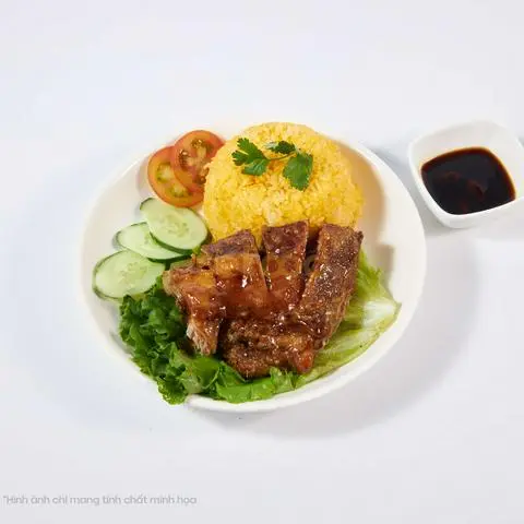 Hình ảnh Cơm cánh gà chiên mắm