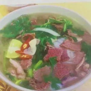 Hình ảnh Phở bò áp chảo nước