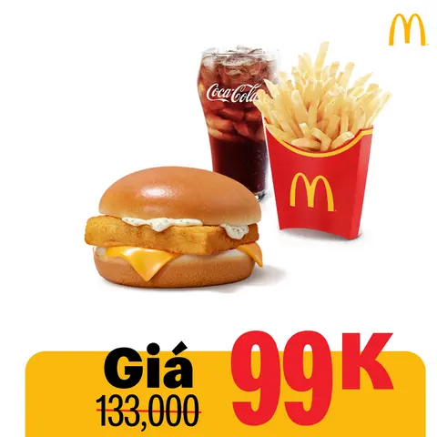 Hình ảnh Phần ăn burger cá
