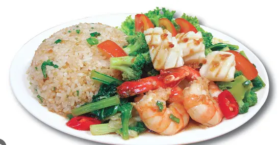 Hình ảnh Cơm chiên xào hải sản