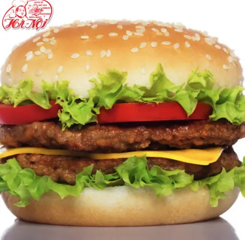 Hình ảnh Hamburger bò 2 tầng