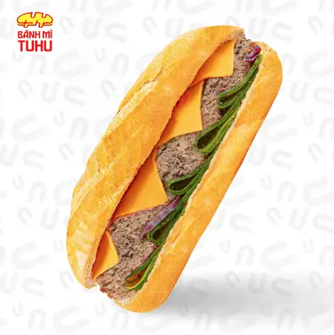Hình ảnh Bánh mì bò Úc phomai - pate