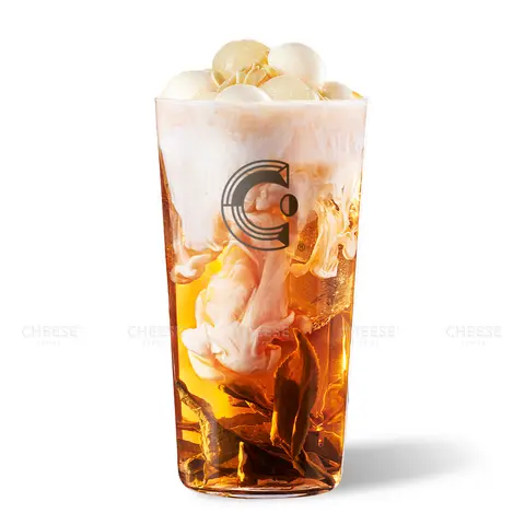 Hình ảnh Trà sữa nhãn khúc bạch - Longan panna cotta milktea