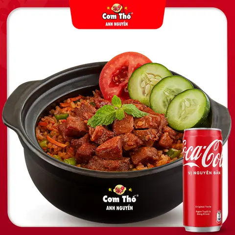 Hình ảnh Combo thố xá xíu - coca