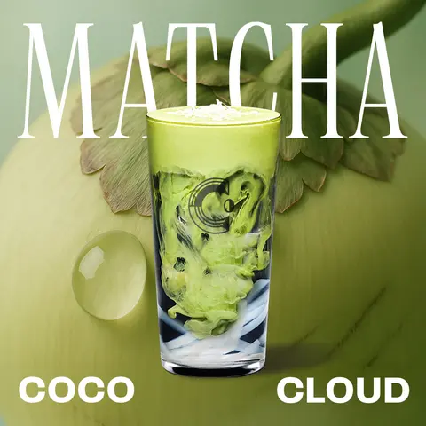 Hình ảnh Dịu Vân Dừa Non - Matcha Coco Cloud - Size M (Phục vụ trong ly nhựa 16Oz)