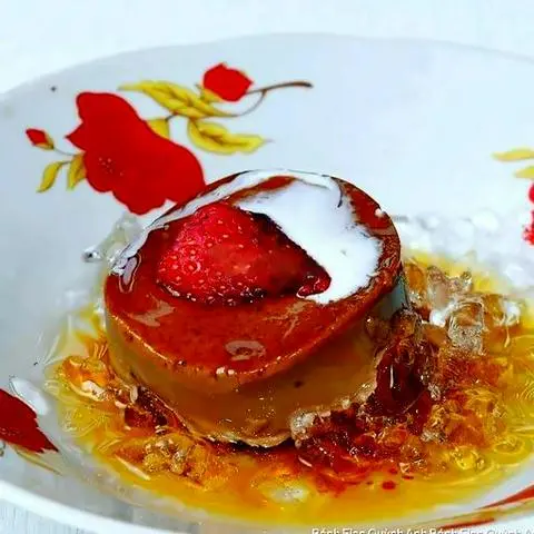 Hình ảnh Bánh flan cà phê sữa