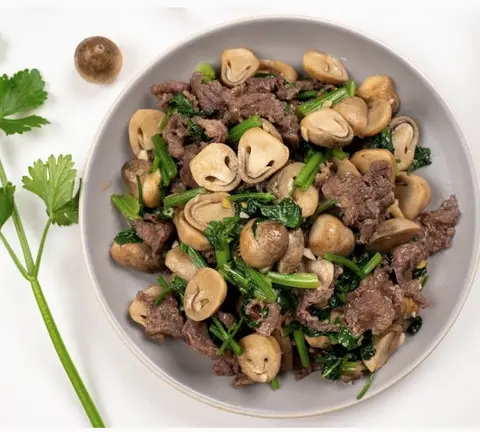 Hình ảnh Bò xào nấm