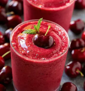 Hình ảnh Sinh tố mơ - cherry