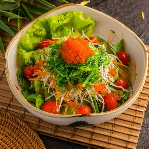 Hình ảnh Salad rau tổng hợp - trứng tôm
