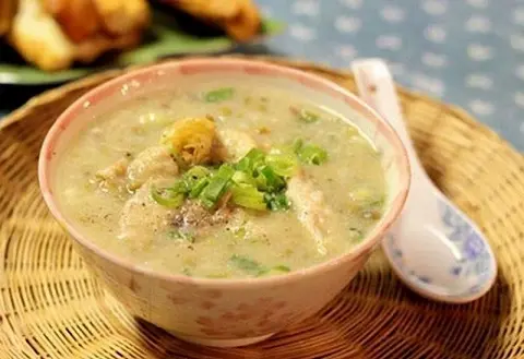 Hình ảnh Cháo tim heo đậu xanh