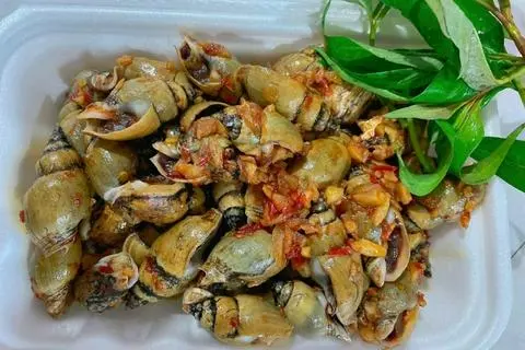 Hình ảnh Cà na xào bơ cay