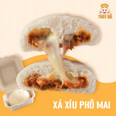 Hình ảnh Bánh bao xá xíu phô mai