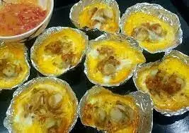 Hình ảnh Sò điệp nướng mỡ hành - trứng cút 3 chén