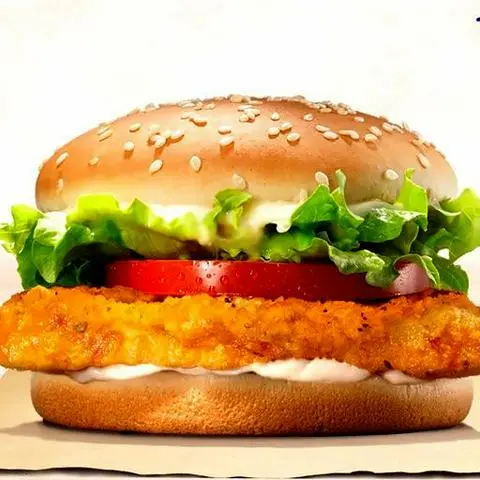 Hình ảnh Burger Gà Giòn 2 Tầng Trứng Phô Mai - 1 nước