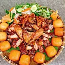 Hình ảnh Gà nướng kèm 10 bánh