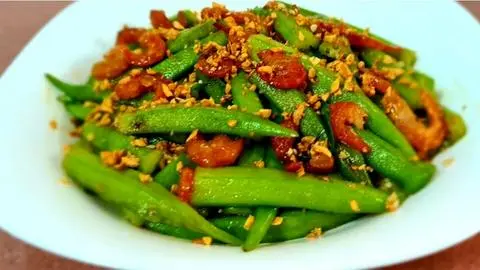 Hình ảnh Đậu bắp xào tỏi