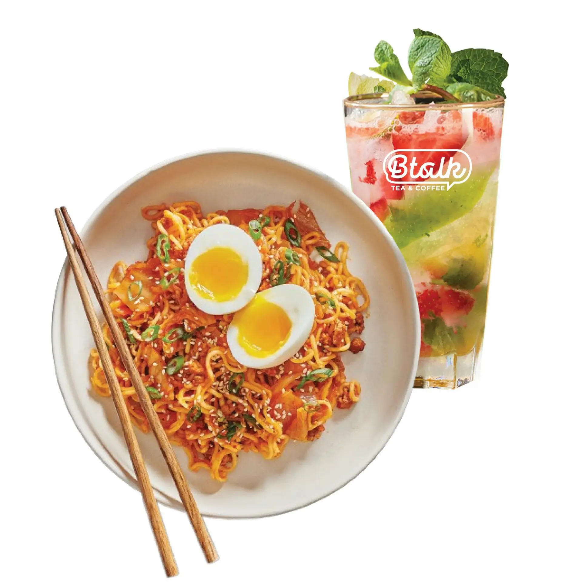 Hình ảnh [Combo] Mì trộn + Thức uống + Bánh ngọt