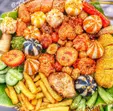 Hình ảnh Combo Cá Viên Chiên Sốt Mắm Tỏi Phần - Lớn