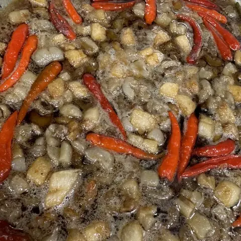 Hình ảnh Rau luộc thập cẩm kho quẹt