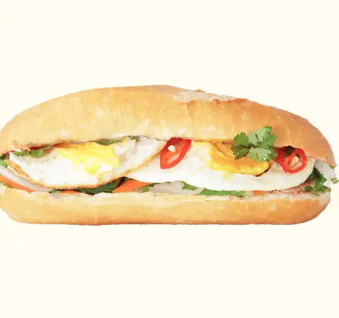 Hình ảnh Bánh mì ốp la 2 trứng