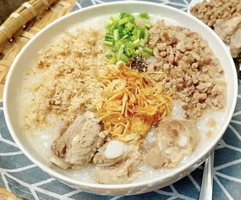 Hình ảnh Cháo chà bông thịt heo bầm