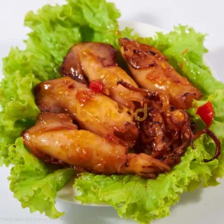 Hình ảnh Mực mắm bơ tỏi