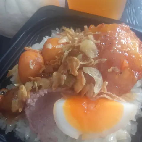 Hình ảnh Xôi gà mắm tỏi đặc biệt