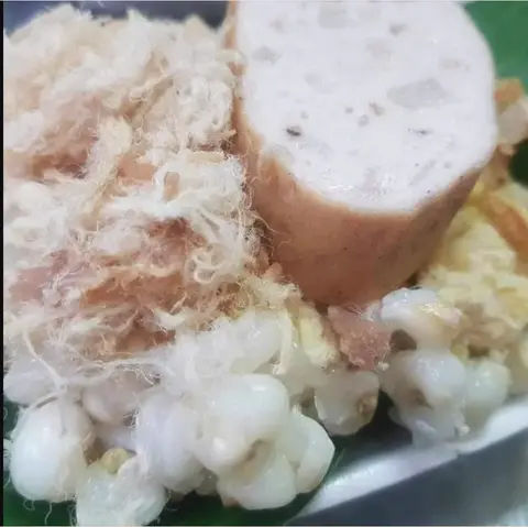 Hình ảnh Xôi ngô chà bông - chả mỡ