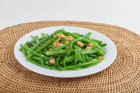 Hình ảnh Rau muống xào tỏi