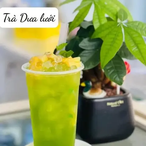 Hình ảnh Trà dưa lưới đác rim trân châu