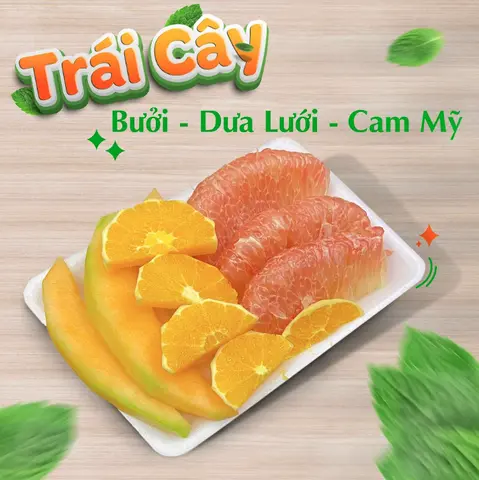 Hình ảnh Bưởi -  Dưa Lưới - Cam Vàng