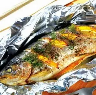 Hình ảnh Cá cam nướng giấy bạc