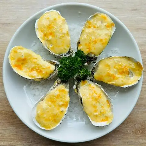 Hình ảnh Hàu nướng phô mai