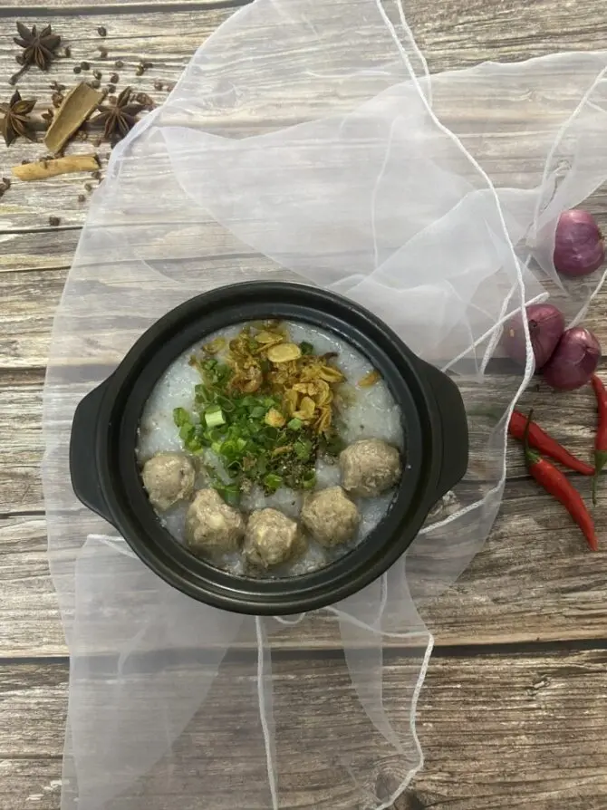 Hình ảnh Cháo bò viên