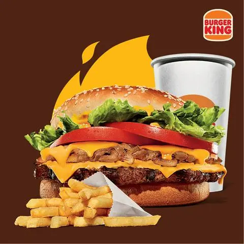 Hình ảnh Combo Burger Bò Tắm Phô Mai Cỡ Lớn