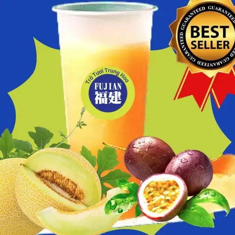 Hình ảnh Trà dưa lưới chanh dây hoàng kim Ceylon