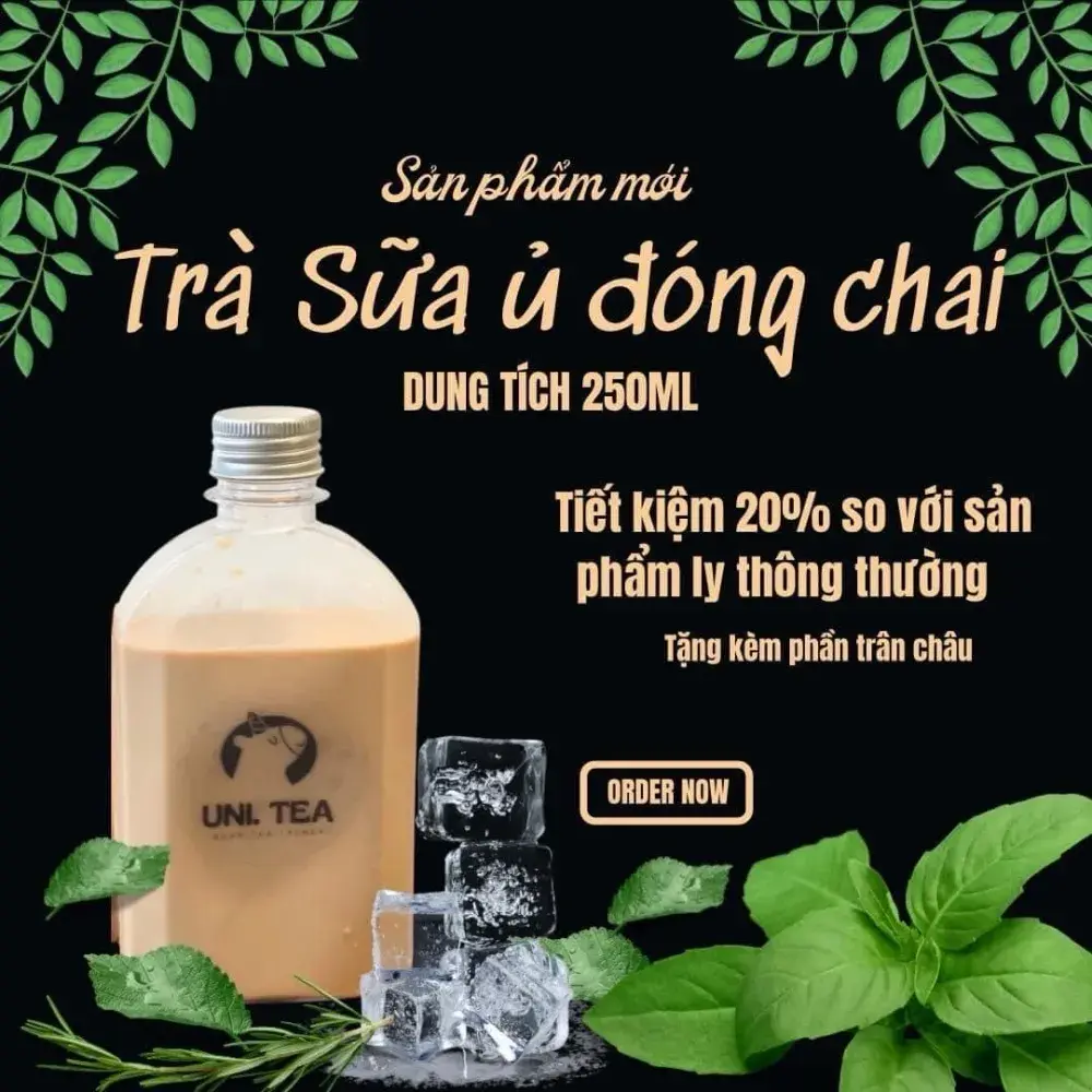 Hình ảnh Trà sữa ủ đóng chai