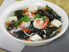 Hình ảnh Canh rong biển nấu tôm
