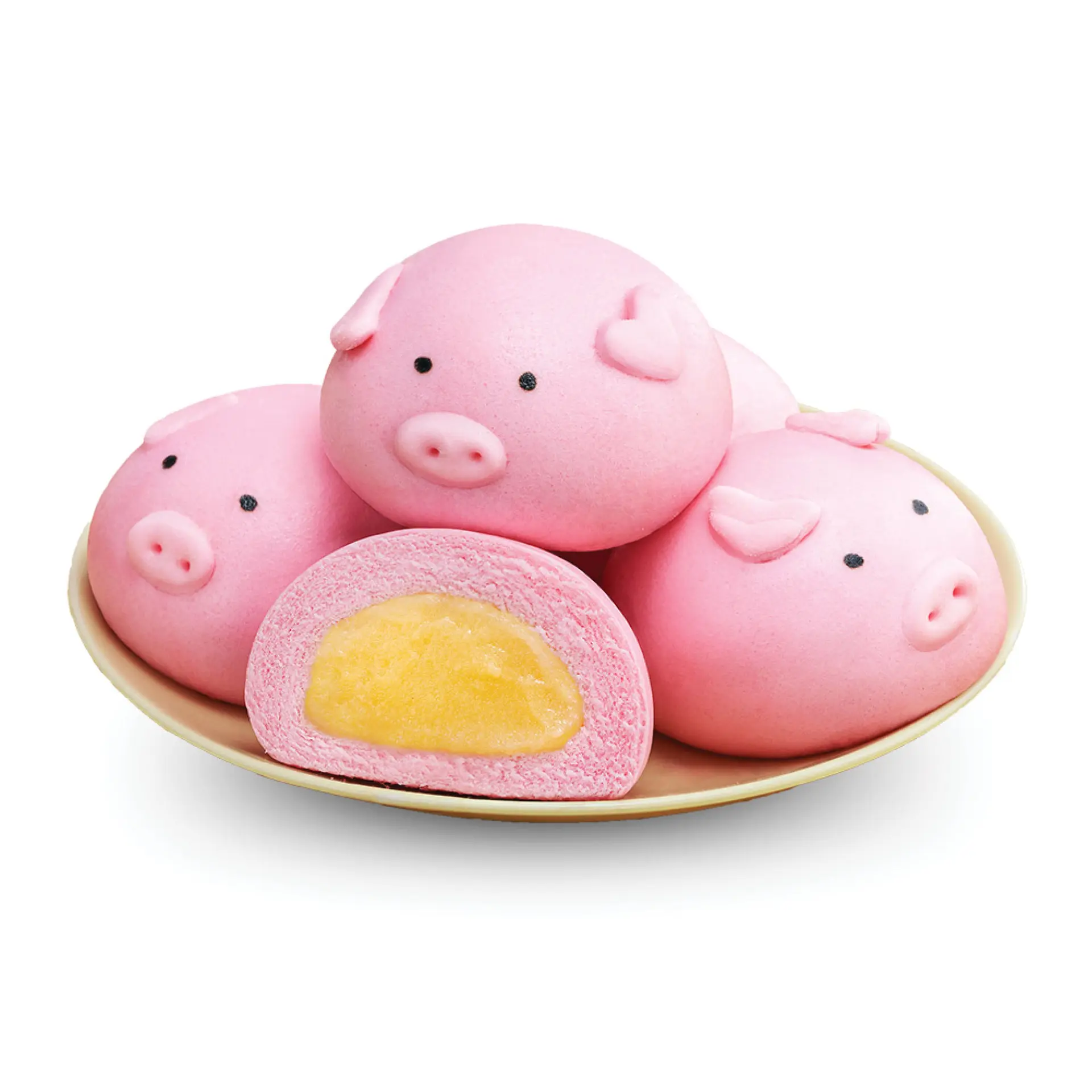 Hình ảnh Bánh Bao Tạo Hình Con Heo
