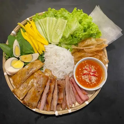 Hình ảnh Mẹt đầy đủ 2 người ăn - mẹt lớn